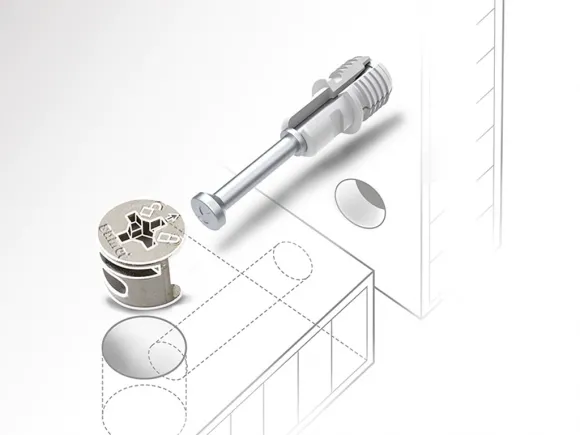 minifix 13mm x 8mm nikel baglanti elemani