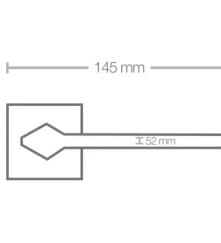 artemis inox renkli kapı kolu teknik resim