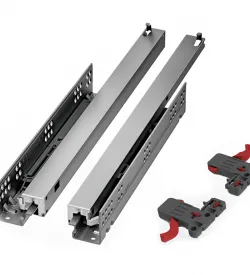 Smart Slide Frenli Bas Aç Tam Açılım 35Cm Çekmece Rayı, Mandallı Çekmece Rayı